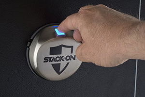 Stack-On SS-16-MB-B 16-Gun Security Safe with Biometric Lock, Matte Black