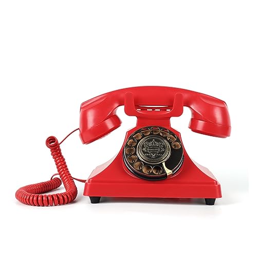 Vintage Audio Guest Book Telephone Retro Style Rotary Phone for Wedding Party Gathering (Color: D, Size: As Shown)