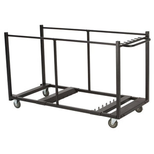 Lifetime 80193 Table Cart with Heavy Duty Steel, Black Sand Finish