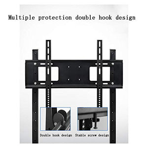 Goakwwuz TV Cart Stand for 32"-100" Screens, Height Adjustable with Tray and Wheels - Up to 80kg (55")