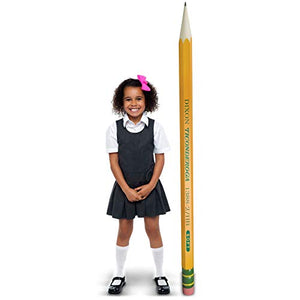TICONDEROGA Oversized Display Pencil, Yellow, 6' (X23886)
