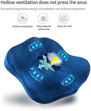 GIENEX Seat Cushion for Office Chair, Back and Coccyx Pain Relief - Sciatica Butt Pillow