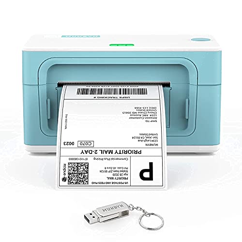 MUNBYN Thermal Label Printer, with Pack of 500 4x6 Roll Labels and Label Holder,High Speed Direct USB Thermal Barcode 4×6 Shipping Label Printer Marker