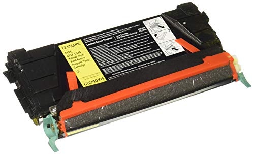 Lexmark C5240YH High yield return program laser toner for lexmark c524/c532/c534, 5k yld, yellow