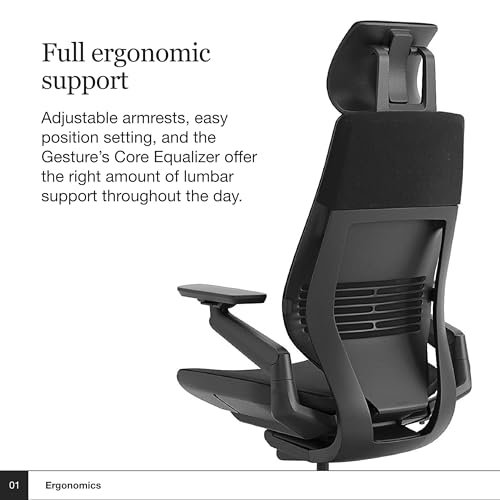 Steelcase Gesture Office Chair with Head Rest - Ergonomic Work Chair