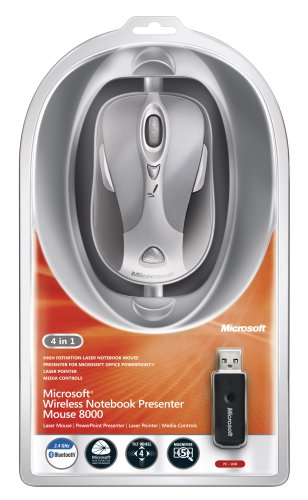 Microsoft Wireless Notebook Presenter Mouse 8000