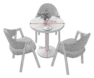 DioOnes Table Set - Modern Design Round Table & Chair Set for Business Hotel, Reception Room, and Living Room