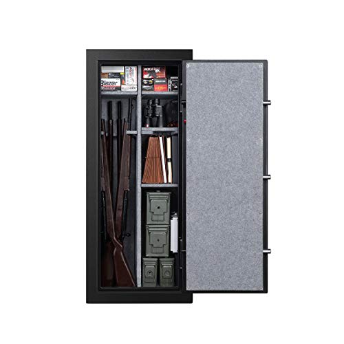 Fortress 24 Gun Fire Safe with E-Lock, Black
