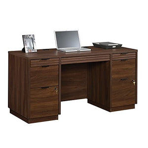 Sauder Worksense Palo Alto 60" Commercial Credenza - Spiced Mahogany Finish