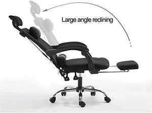 HMBB Computer Chair,Office Chair,Gaming Chair,Ergonomic Mesh Chair,Swivel Chair,Boss Chair Linkage Armrest (Color : Gray)