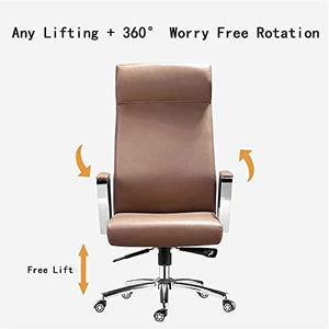 Generic Executive Leather Office Chair Swivel Desk Boss Computer Ergonomic Backrest Armrest