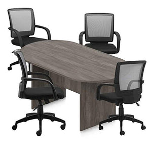 GOF Conference Table & Chairs Set, Dark Cherry/Espresso/Grey/Mahogany/Walnut, 6FT with 4 Chairs