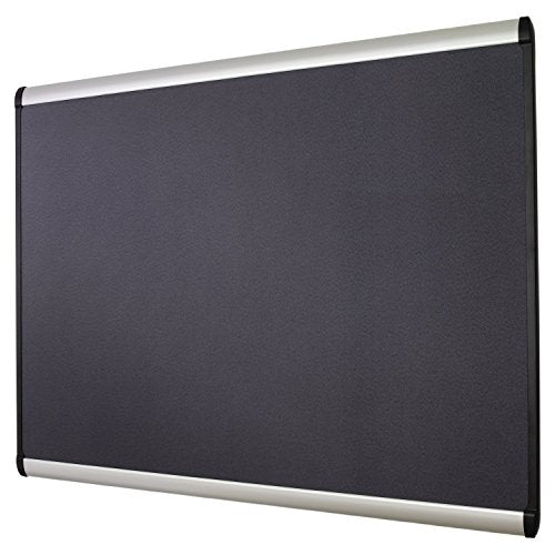 Quartet Prestige Plus Magnetic Fabric Bulletin Board, 4 x 3 Feet, Aluminum Finish Frame, One Board per Order (MB544A)