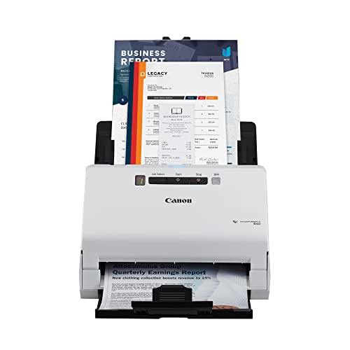 Canon imageFORMULA R40 Office Document Scanner - Receipt Edition, PC/Mac, QuickBooks Online Integration, Color Duplex Scanning