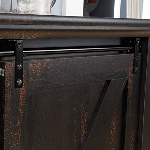 Sauder Dakota Pass Credenza for TVs up to 70" - Char Pine Finish