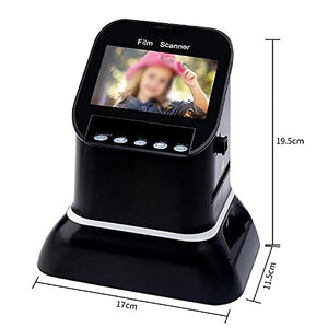 COMDS 120 Film Slide Scanner, 4.3-inch LCD Screen, Convert Negative & Slides to Digital JPEG