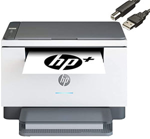 HP Laserjet MFP M234dwe Wireless Black and White Printer, Print Scan Copy Fax, 6 Months Free HP+ Instant Ink (6GW99E) Ahaghug Printer Cable.