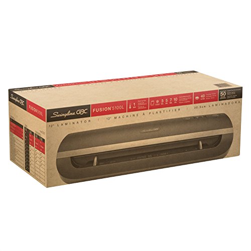 Swingline GBC Fusion 5100L Thermal Laminator Machine, 12 Inch, 1 Min Warm-up, 1.5-10 Mil, with 50 EZUse Laminating Pouches