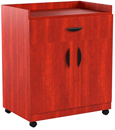 Safco Products 1852CY Deluxe Mobile Machine Stand, Cherry