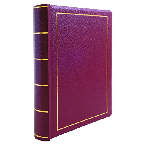 Wilson Jones 0396-11 Looseleaf Minute Book, Red Leather-Like Cover, 125 Pages, 8 1/2 x 11 Inches