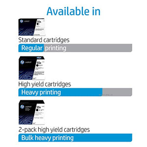 HP 55X (CE255X) Black High Yield Toner Cartridge for HP LaserJet Enterprise 525 P3015 HP LaserJet Pro M521