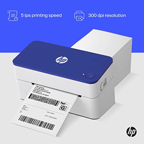 HP Shipping Label Printer, 4x6 Commercial Grade Direct Thermal, High-Speed 300 DPI, Barcode Printer