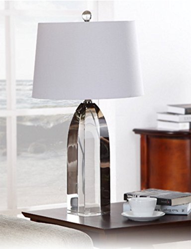 CJSHVR-Lamp Modern Minimalist Living Room K9 Pure Crystal Lamp Continental Study Bedrooms are Decorated to A High Standard Bedside Lamp Creative Lamps