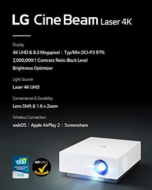 LG Electronics 4K UHD Smart Dual Laser CineBeam Projector