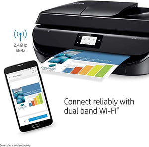 HP OfficeJet 5255 Wireless All-in-One Printer, HP Instant Ink, Works with Alexa (M2U75A), Black