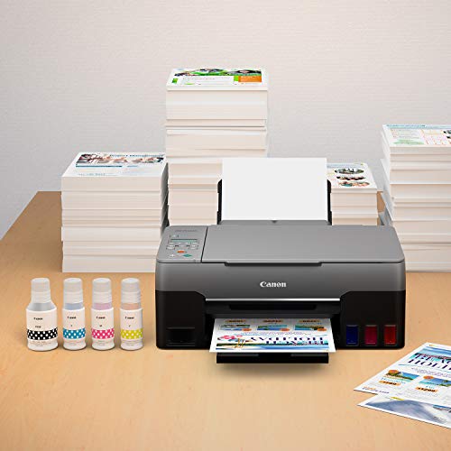 Canon G3260 All-in-One Printer | Wireless Supertank (Megatank) Printer | Copier | Scan, with Mobile Printing, Black, one Size (4468C002)