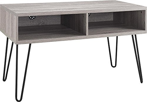 Ameriwood Home Owen Retro TV Stand for TVs up to 42", Weathered Oak
