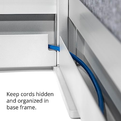 S Stand Up Desk Store Workflow Modular Wall Bundle | Rearrangeable Office Partition System with Whiteboard, Acrylic & Sound Absorbent Panels | (2) 70in x 70in Walls