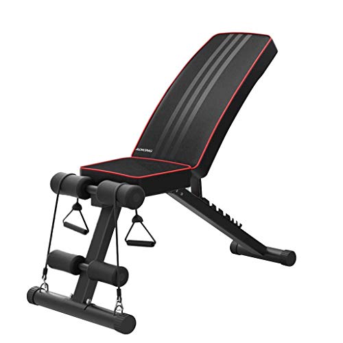 DLWDMRV Fitness multifunctional dumbbell bench Adjustable Weight Bench Press, Utility Barbell Lifting Press Exercise Foldable Workout Bench for Home Strength Training Multi-Function Flat Incline Decli