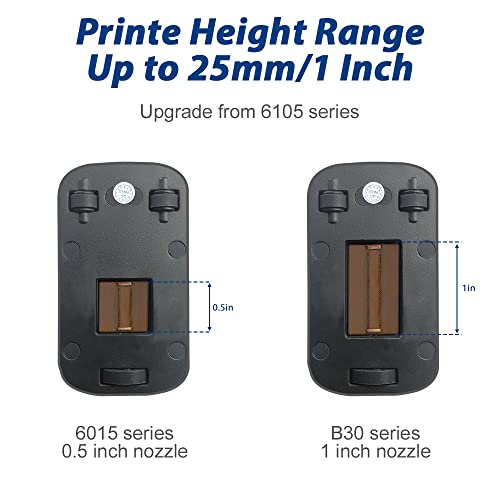 BENTSAI B35 One inch Handheld Inkjet Printer, Large Character Inkjet Printer, Up to 1"/25mm Print Height, Use for Both Water-Absorbing and Almost Any Porous Surfaces with Solvent Quick Dry Ink