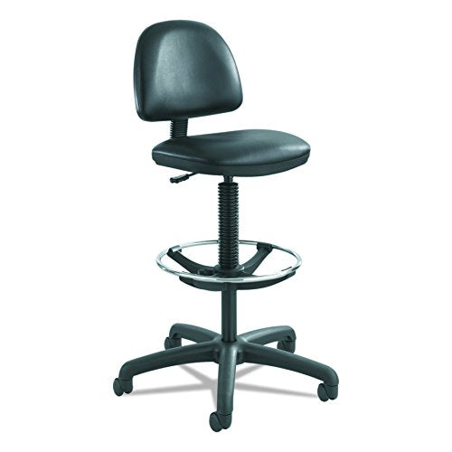 Safco Products 3406BL 3406BV Task Chair, Black Vinyl