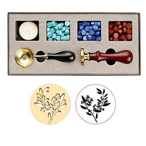 Stamps Wax Seal Box Kit Evening Wedding Invitation Decorative Wax Dipping Pot Set Stamping Plates Melt Packaging Craft Supplies