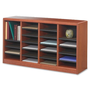 Safco Products 9311CY E-Z Stor Wood Literature Organizer, 24 Compartment, Cherry