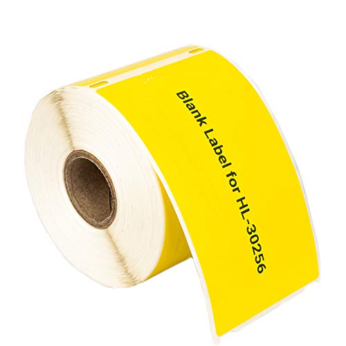 HOUSELABELS Compatible DYMO 30256 Yellow Shipping Labels (2-5/16" x 4") Compatible with Rollo, DYMO LW Printers, 50 Rolls / 300 Labels per Roll