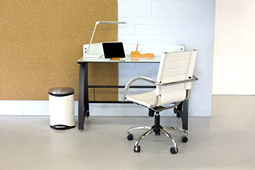 Safco Products 3456WH Flaunt Managers Leather Chair, White