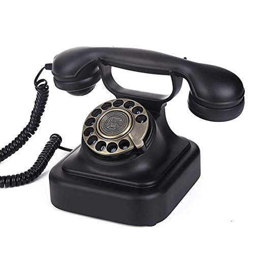 None Retro Vintage Metal Rotary Dial Telephone