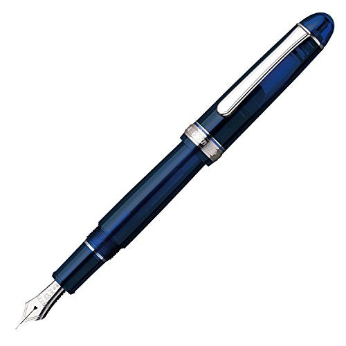 Platinum"#3776 CENTURY/Chartres Blue [Rhodium coating]" (nib : Medium)