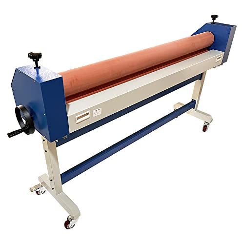 INTSUPERMAI 63" Manual Cold Laminator Machine with Stand & Casters