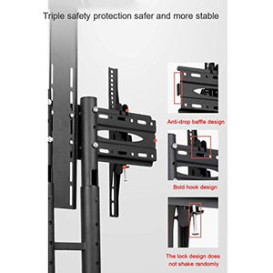 WYJW Mobile TV Stand Cart for 32-70 Inch Screen TVs, Height Adjustable with Wheels