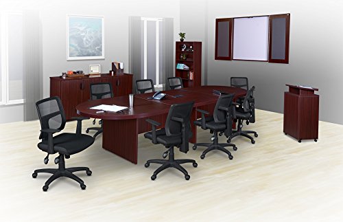 Regency Legacy 144-inch Modular Racetrack Conference Table - Mahogany
