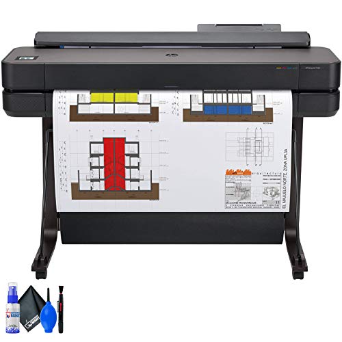 Hewlett Packard DesignJet T650 36" Large Format Plotter Printer (5HB10A) + Deluxe Cleaning Set - Base Bundle