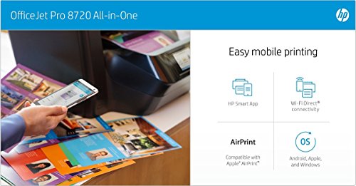 HP OfficeJet Pro 8715 All-in-One All-in-One Touch Screen Bluetooth Wireless Black Printer