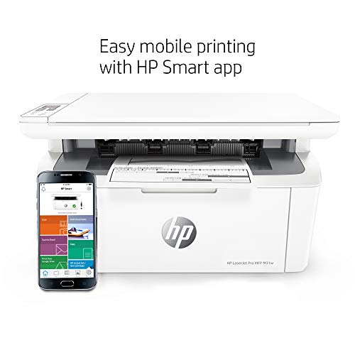 HP Laserjet Pro M31w All-in-One Wireless Monochrome Laser Printer with Mobile Printing, Works with Alexa (Y5S55A)