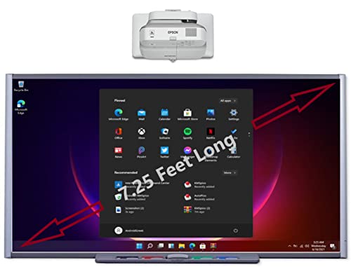 SMART Interactive Whiteboard and Projector Bundle - 87” for Classroom and Collaborative Presentations