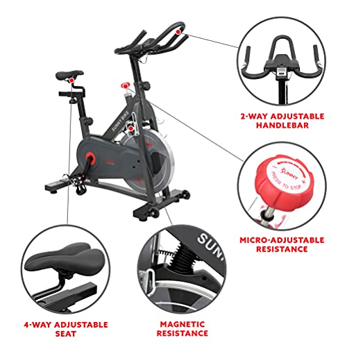 Sunny Health & Fitness Pro II Magnetic Indoor Cycling Bike - B1964