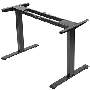 Electric Stand up Desk Frame - FEZIBO Dual Motor and Cable Management Rack Height Adjustable Sit Stand Standing Desk Base Workstation (Frame Only)